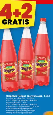 Oranżada Hellena czerwona gaz promocja w Twój Market