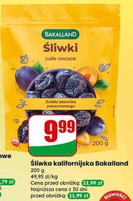 Śliwka kalifornijska całe owoce promocja w Dino