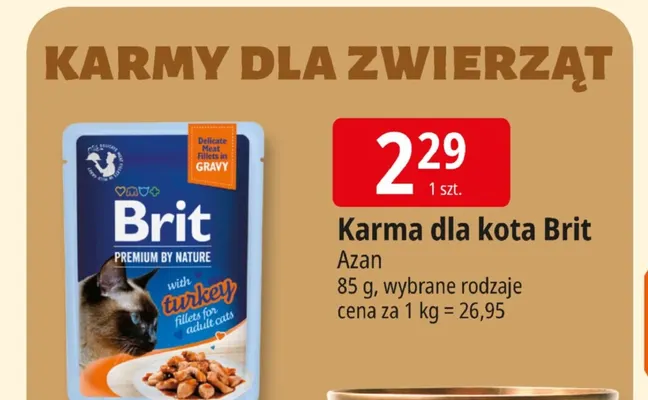 Karma dla kota Brit promocja w Leclerc