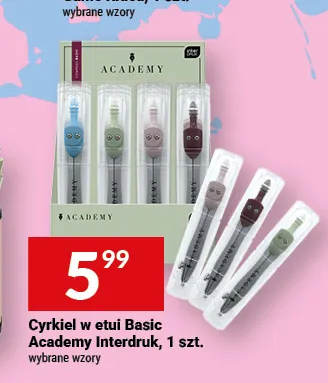 Cyrkiel w etui Basic Academy Interdruk promocja w Twój Market