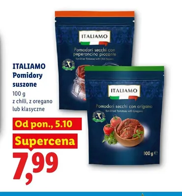 Pomidory suszone klasyczne Italiamo promocja w Lidl