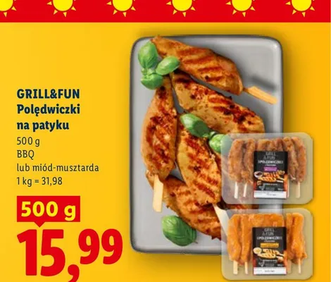 Polędwiczki na patyku BBQ Grill&Fun promocja w Lidl