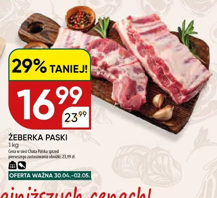 Żeberka paski promocja w Chata Polska