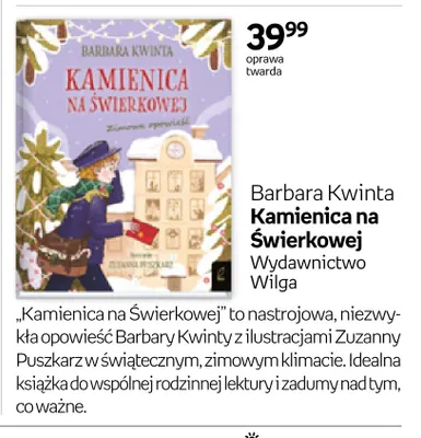 Książka Kamienica na Świerkowej Wilga promocja w Empik
