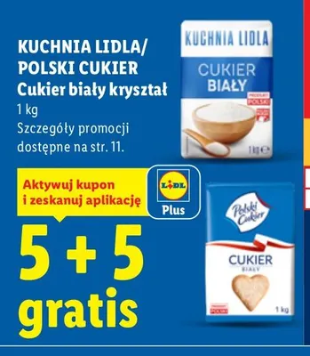 Cukier biały kryształ Polski promocja w Lidl