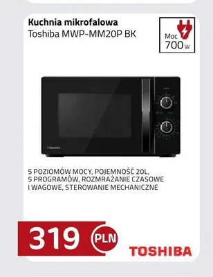 Kuchnia mikrofalowa Toshiba MWP-MM20P BK promocja w kakto.pl