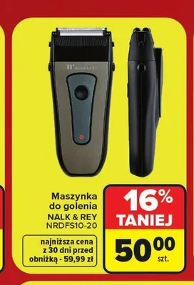 Maszynka do golenia Nalk & Rey promocja w Carrefour