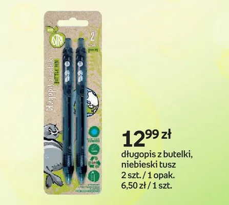 Długopis z butelki niebieski tusz promocja w Empik