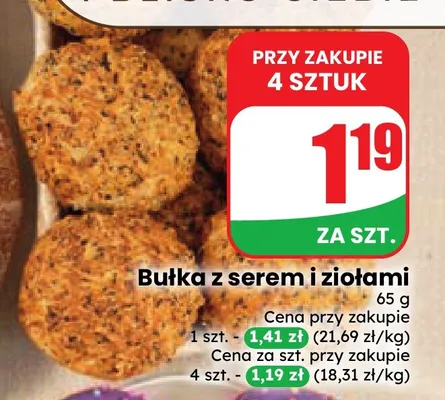 Bułka z serem i ziołami promocja w Dino