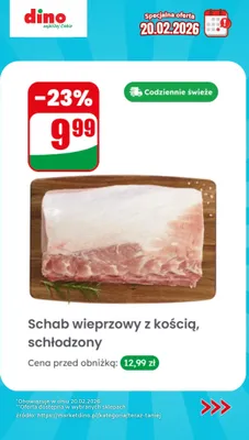 Schab wieprzowy z kością, schłodzony promocja w Dino