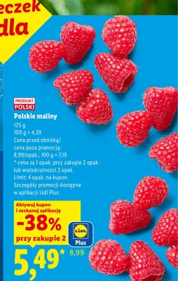 Polskie maliny promocja w Lidl