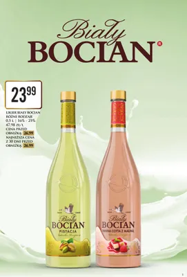 Likier Biały Bocian Pistacja promocja w Dino