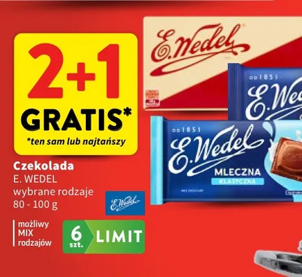 Czekolada gorzka E.Wedel promocja w Intermarche