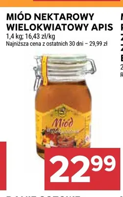 Miód nektarowy wielokwiatowy Apis promocja w Stokrotka