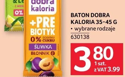 Baton Be Raw Dobra Kaloria promocja w Selgros