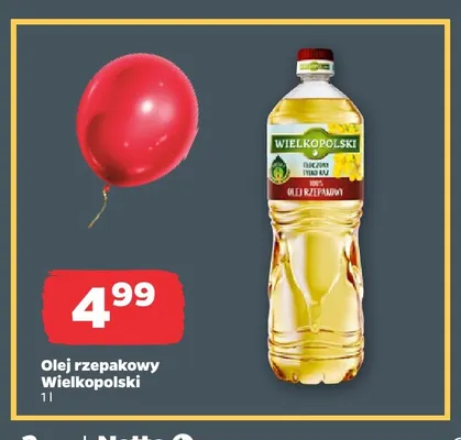 Olej rzepakowy Wielkopolski promocja w Netto