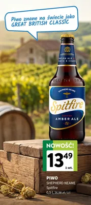 Piwo Shepherd Neame Spitfire Kentish Amber Ale promocja w Intermarche