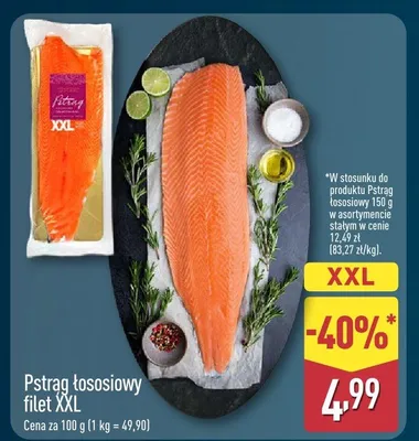 Pstrąg łososiowy filet xxl promocja w Aldi