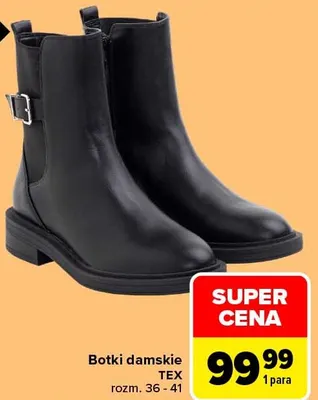 Botki damskie TEX promocja w Carrefour