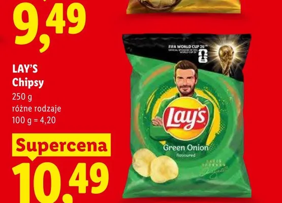 Chipsy Lay's o smaku zielonej cebulki promocja w Lidl