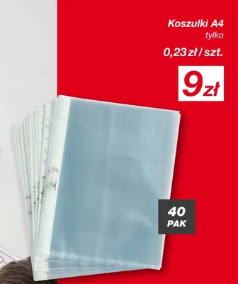 Koszulki A4 40-pak promocja w KiK
