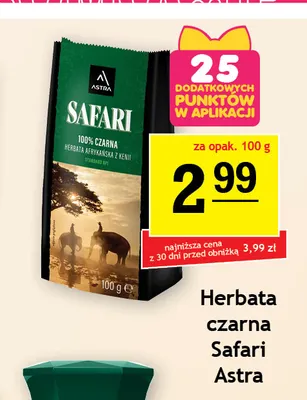 Herbata czarna Safari Astra promocja w Gram Market