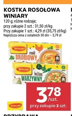 Kostka rosołowa warzywna Winiary promocja w Stokrotka