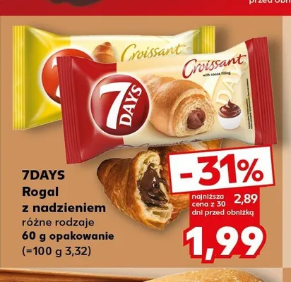 Rogal z nadzieniem 7Days promocja w Kaufland