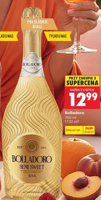 Wino Bolladoro Semi Sweet promocja w Biedronka