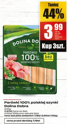 Parówki 100% polskiej szynki promocja w Supeco