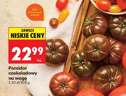 Pomidor czekoladowy na wagę promocja w Biedronka