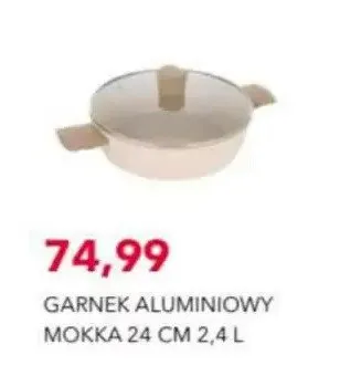 Garnek aluminiowy Mokka 24 cm 2,4 l promocja w Nela