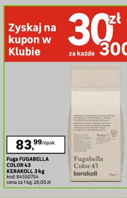 Fuga Fugabella Color 43 Kerakoll promocja w Leroy Merlin