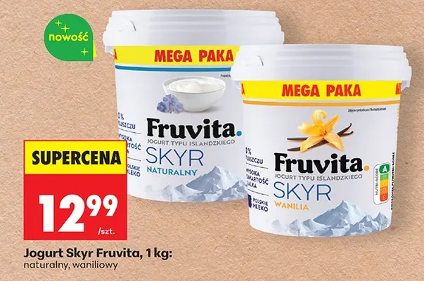 Jogurt Skyr naturalny promocja w Biedronka