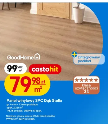 Panel winylowy SPC GoodHome Dąb Stella promocja w Castorama
