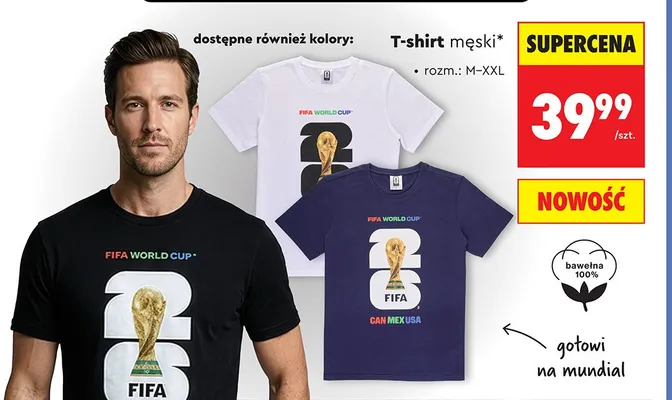 T-shirt męski promocja w Biedronka