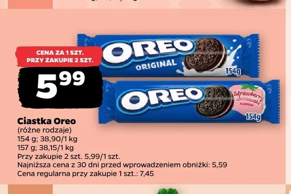 Ciastka Oreo Original promocja w Netto