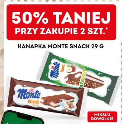 Kanapka Monte Snack Hazelnut promocja w Żabka