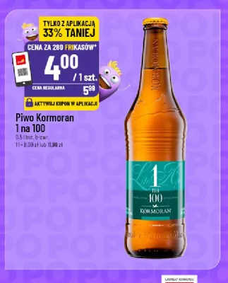 Piwo Kormoran 1 na 100 Lite APA promocja w POLOmarket