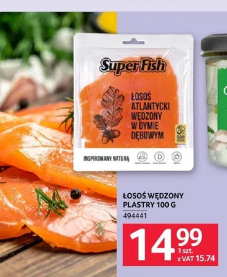 Łosoś wędzony plastry SuperFish promocja w Selgros
