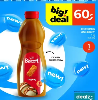 Sos deserowy topping promocja w Dealz