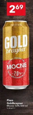 Piwo Goldbrayner Mocne 7,0% promocja w LEWIATAN