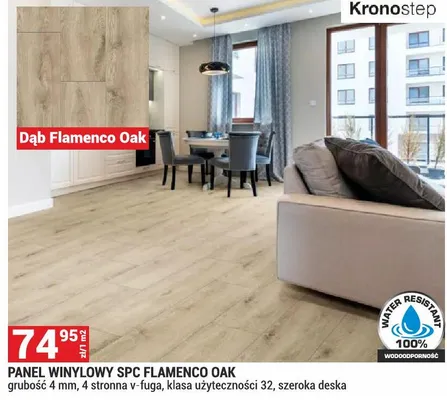 Panel winylowy SPC Flamenco Oak promocja w Merkury Market