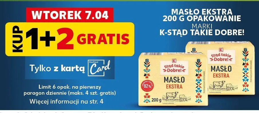 Masło ekstra promocja w Kaufland