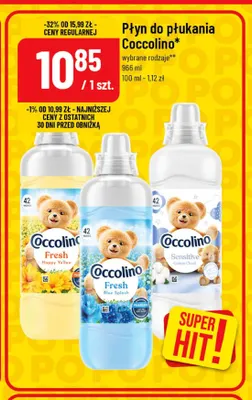 Płyn do płukania Coccolino Sensitive Cotton Cloud promocja w POLOmarket