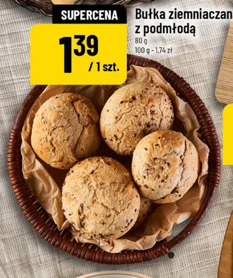 Bułka ziemniaczana z podmtodą promocja w POLOmarket