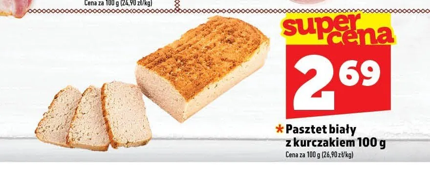 Pasztet biały z kurczakiem Pekpol promocja w TOPAZ
