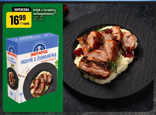 Indyk z żurawiną wolnogotowany Indykpol promocja w POLOmarket