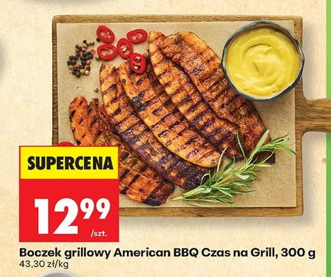 Boczek grillowy American BBQ Czas na Grill promocja w Biedronka