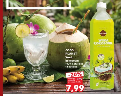 Woda kokosowa 100% naturalna Coco Planet promocja w Kaufland